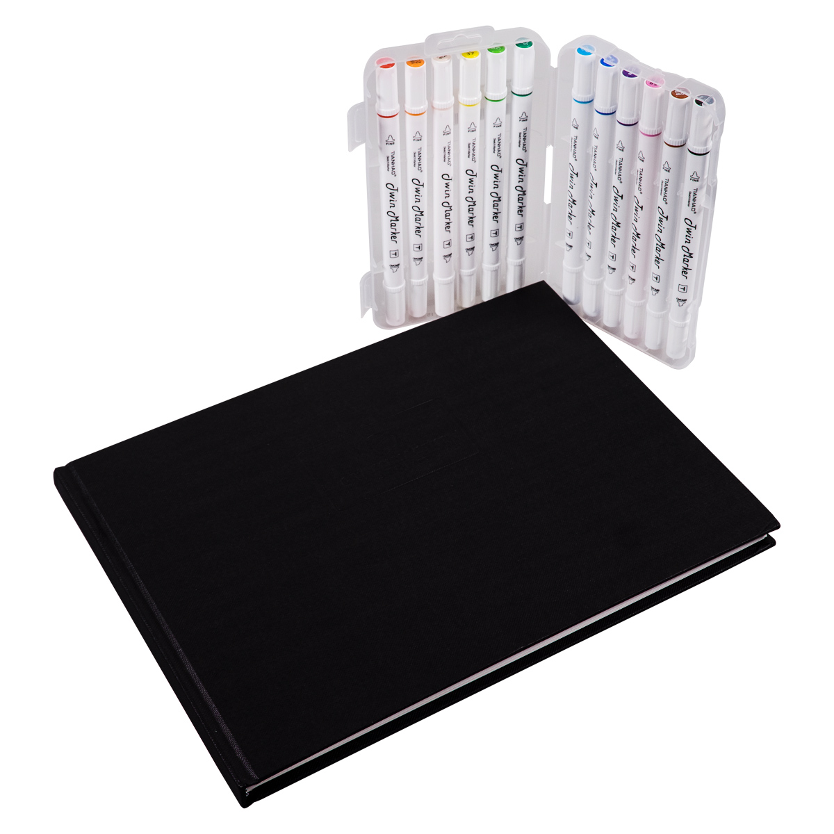 "Sketch Twin Marker 12er Set - Main inkl. Blackbook"