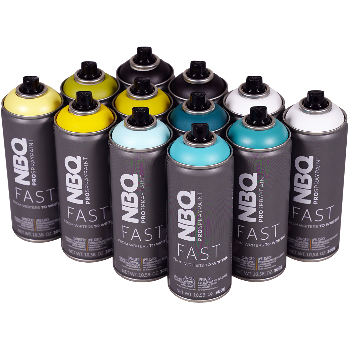 NBQ "New Fast" 12er Box Yellow Turquoise (12x400ml)