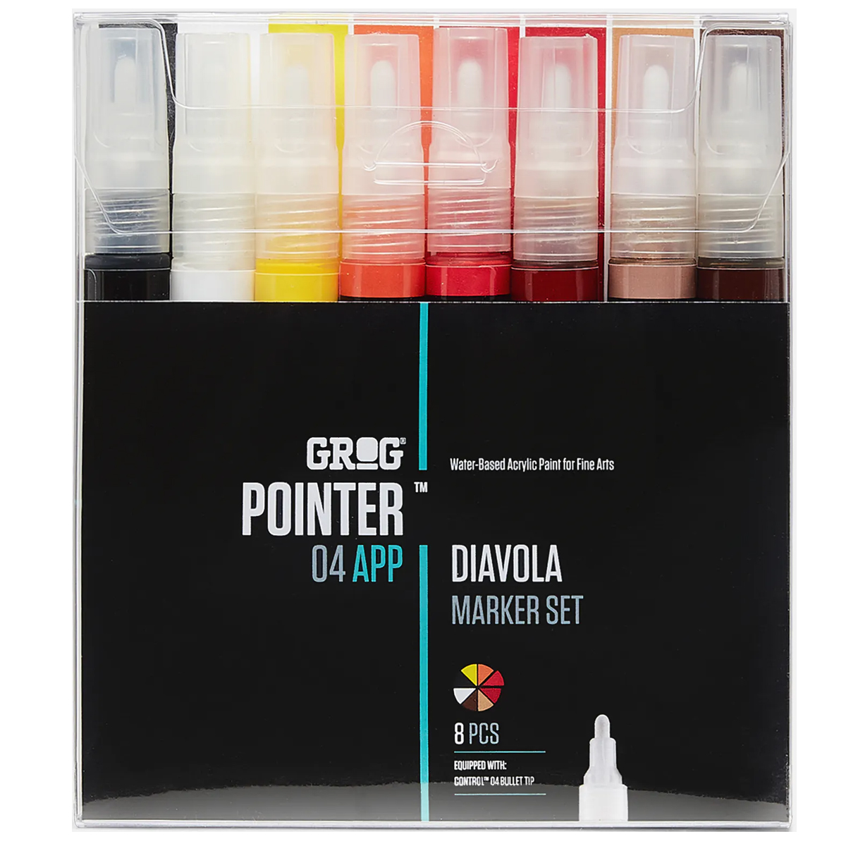 Grog "Pointer 04 APP" Diavola 8er Marker Set (4mm)