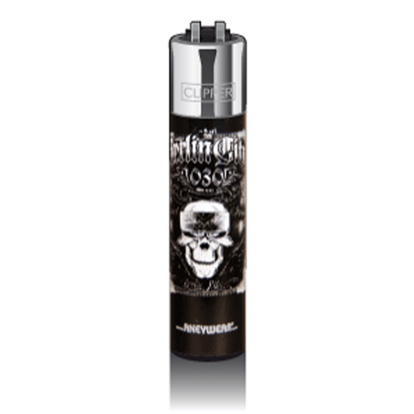 Clipper Feuerzeug "Berlin Skull"