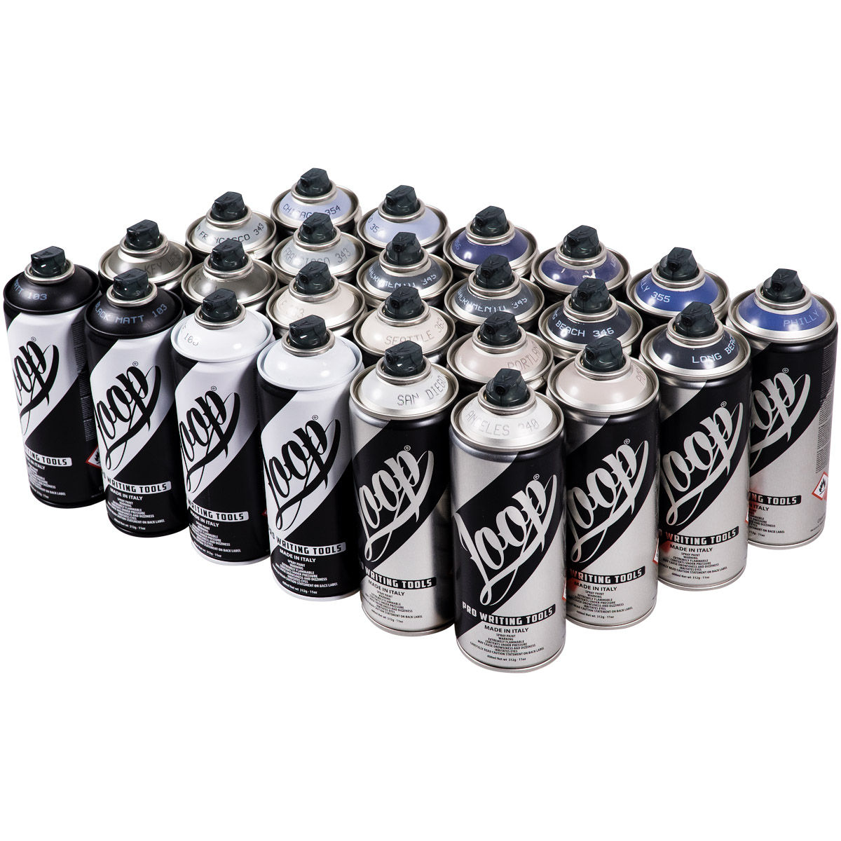 Loop "24er Paint Box - Grey Tones" (24x400ml)