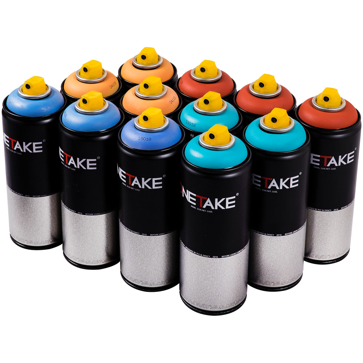 OneTake "12er Paint Box - Medium Tones" (12x400ml)