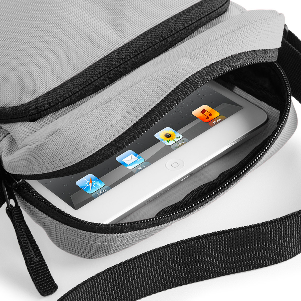 BagBase BG30 "Cross Body Bag" Light Grey