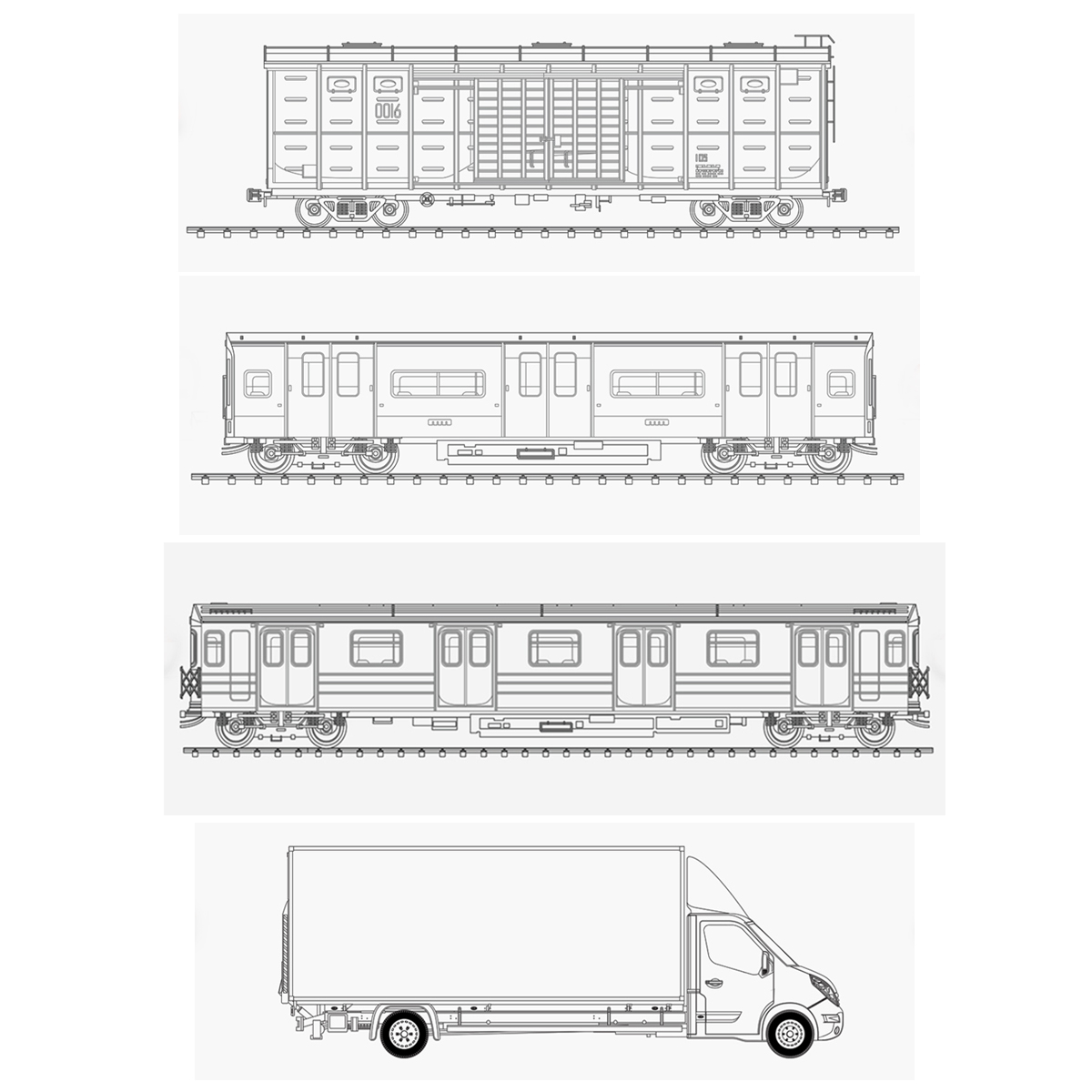 Blueprint for Destruction "Roll Outs 4er Pack" (30x90cm)