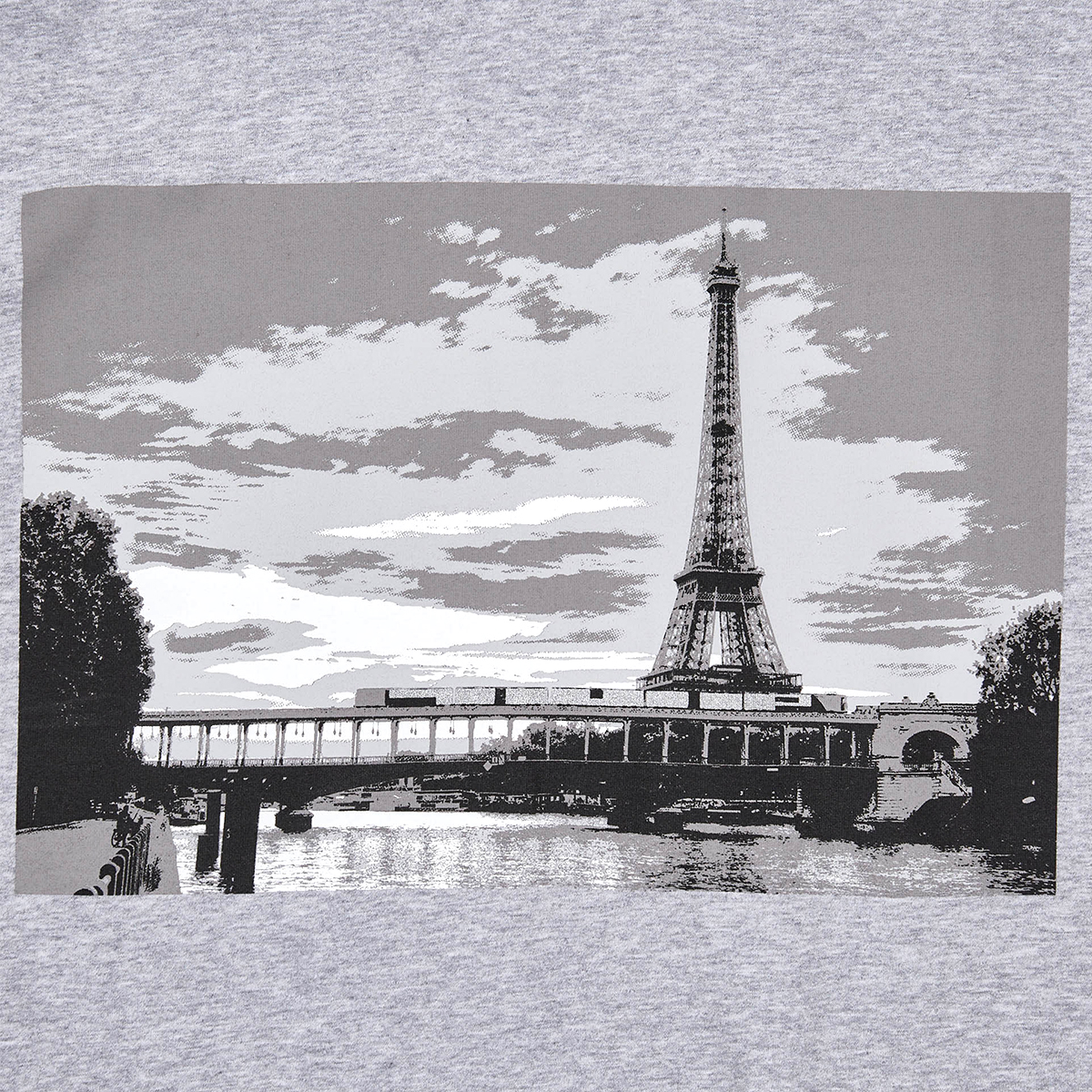 1UP T-Shirt "Gang Paris" Heather Grey