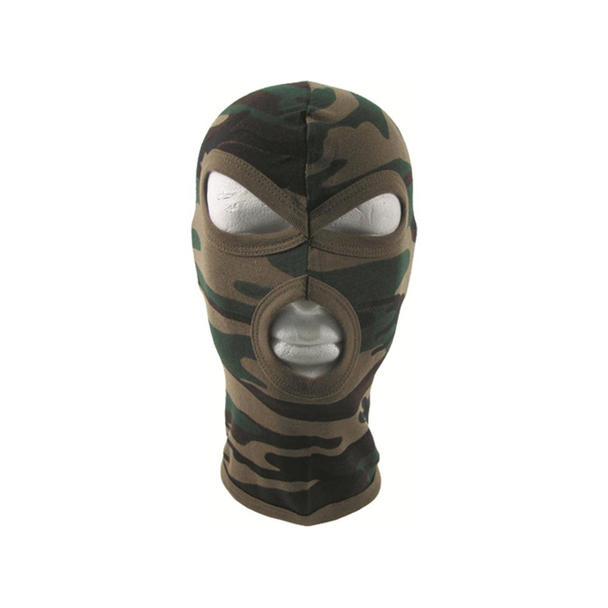 Maske "Balaclava - 3 Loch (dünn)" - Woodland