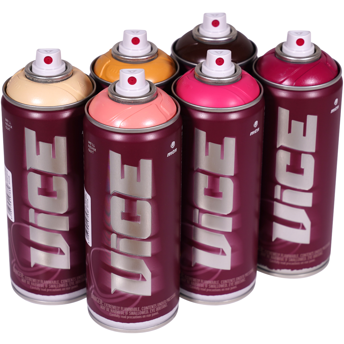 MTN "Vice" Sixpack Berry Cake Tones (6x400ml)