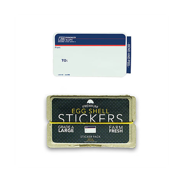 Eggshell Sticker "Priority Mail" 80 Stk.