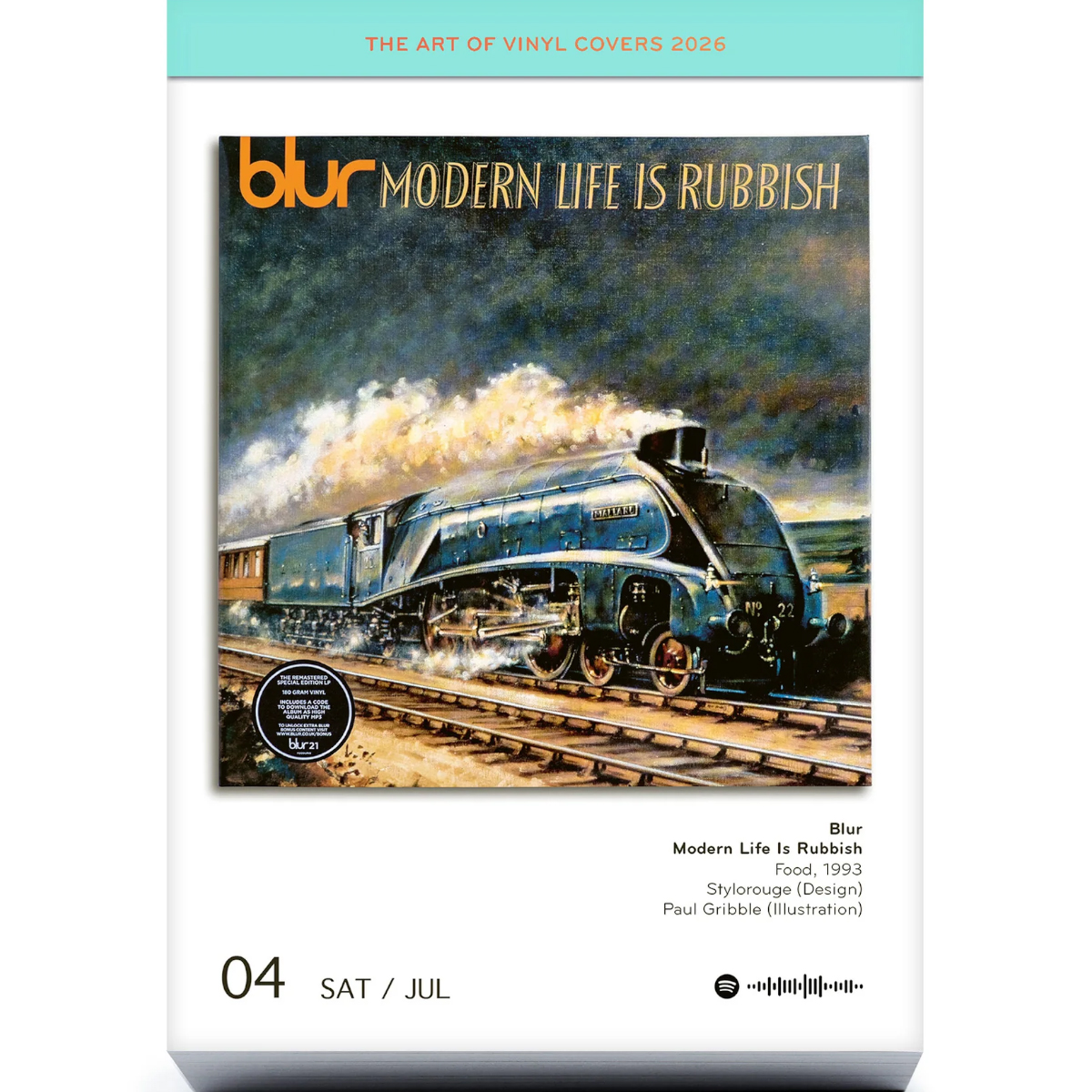 Kalender "The Art of Vinyl Covers 2026"