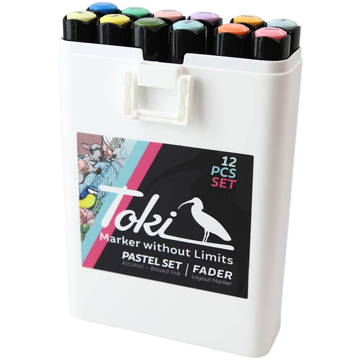 Toki "Fader" Layout Marker 12er Set Pastel