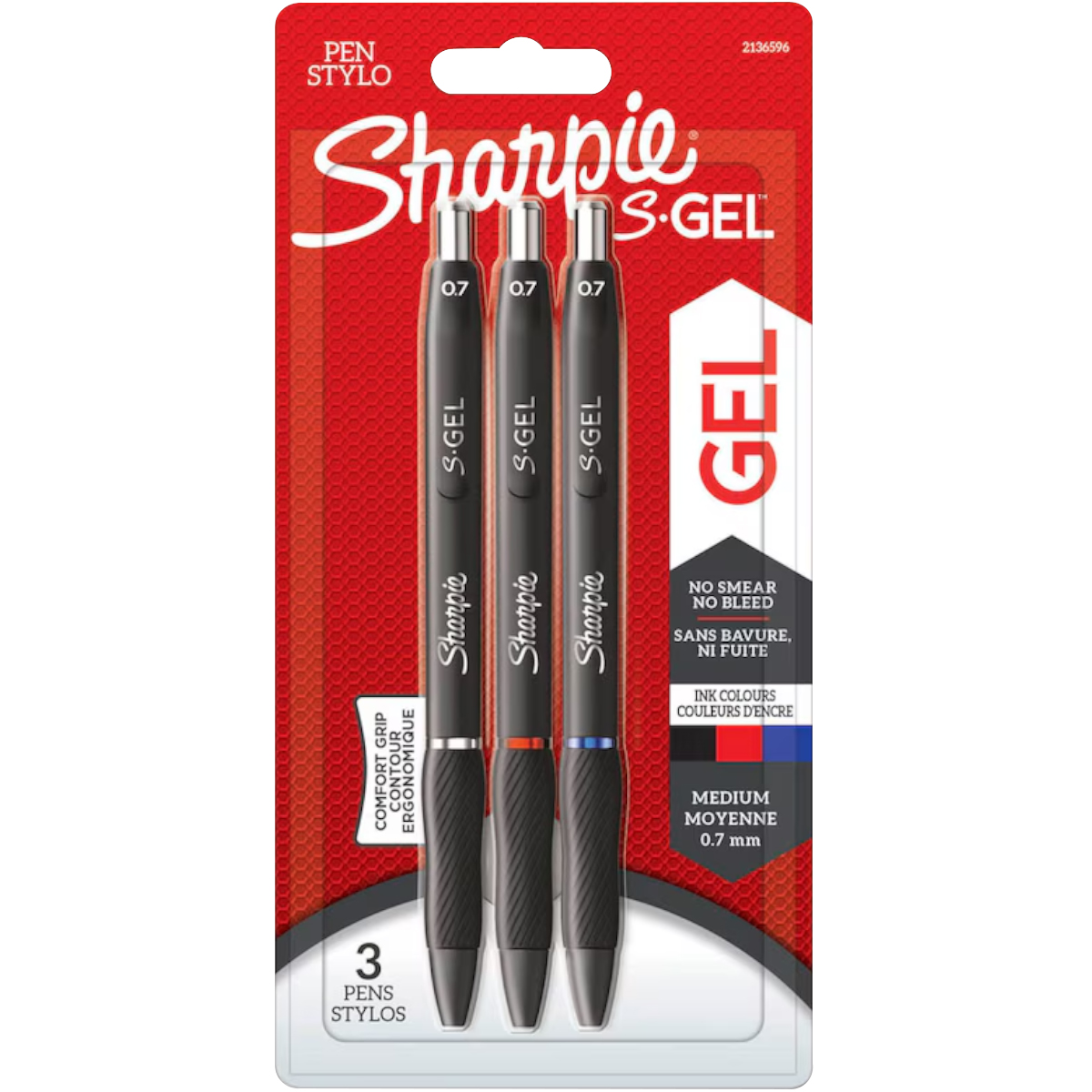 Sharpie "S-Gel 3er Set" Gelschreiber (0,7mm)