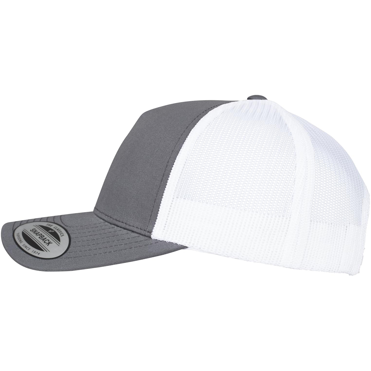 Flexfit "5-Panel Retro Trucker 2-Tone Cap" - Charcoal/White