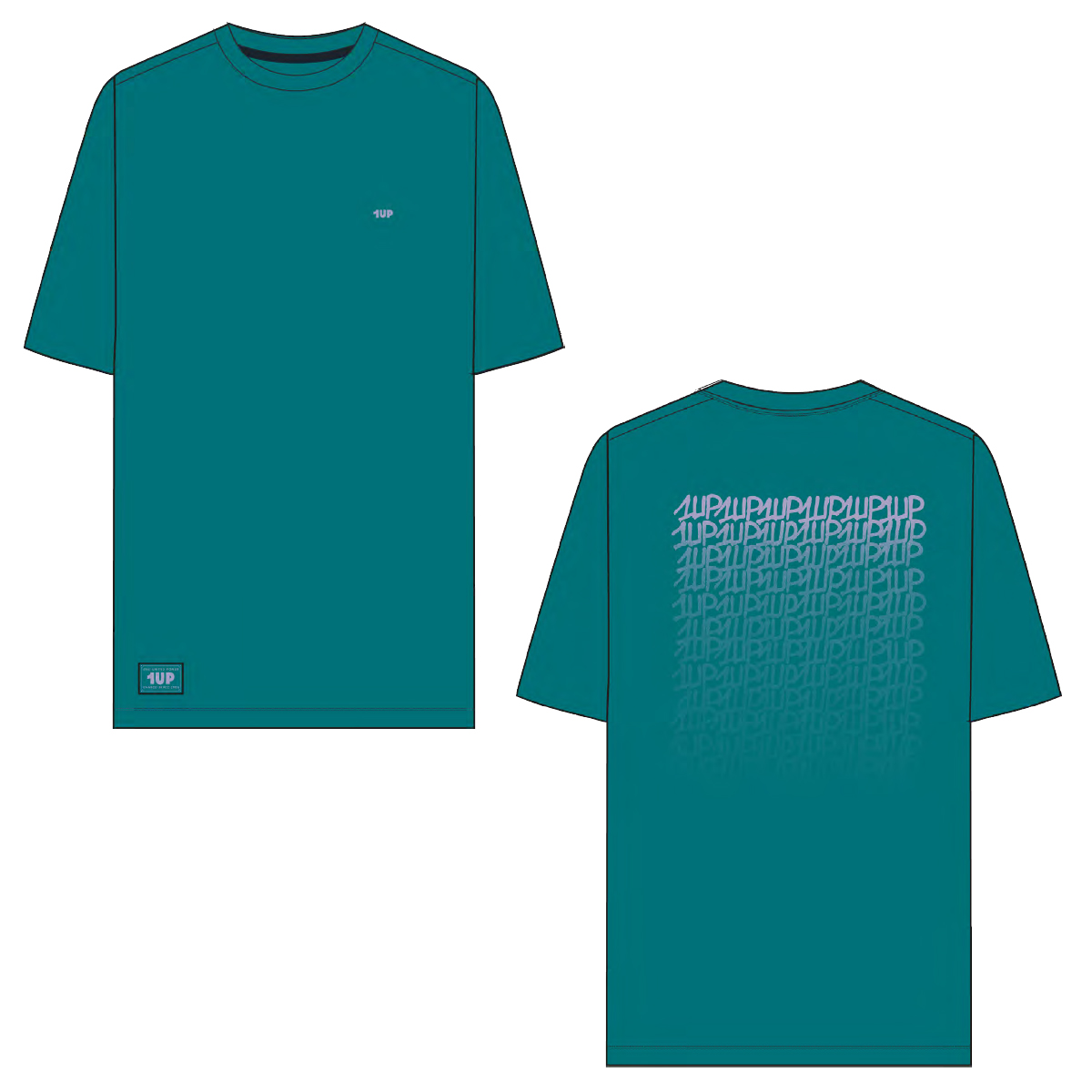 1UP T-Shirt "Fade Runner" Mint