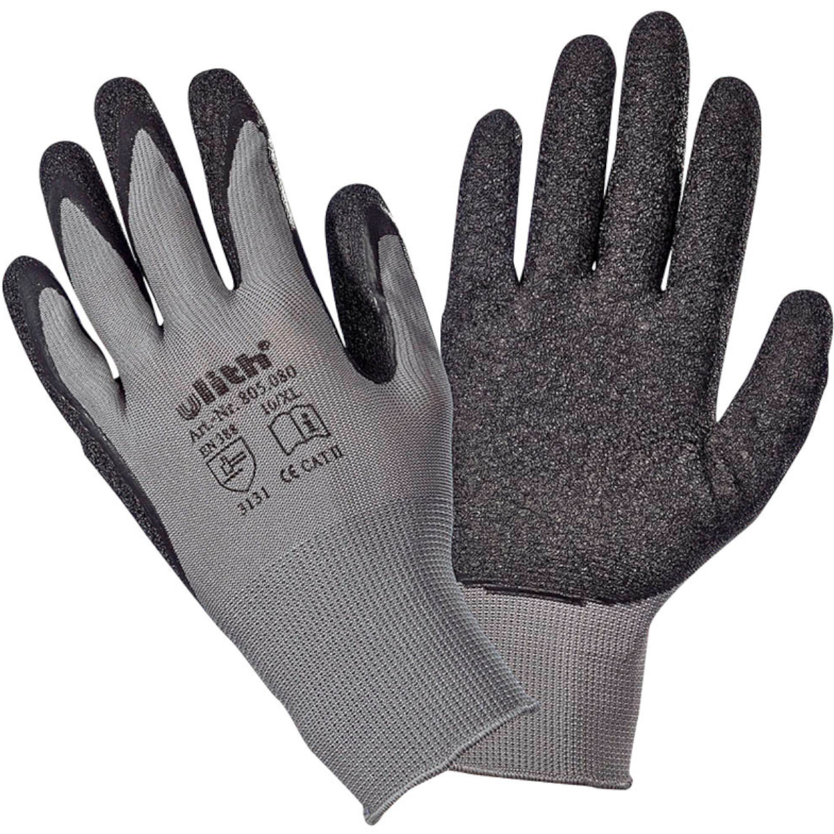 Ulith Handschuhe "Arbeitshandschuhe mit Beschichtung" Black-Grey