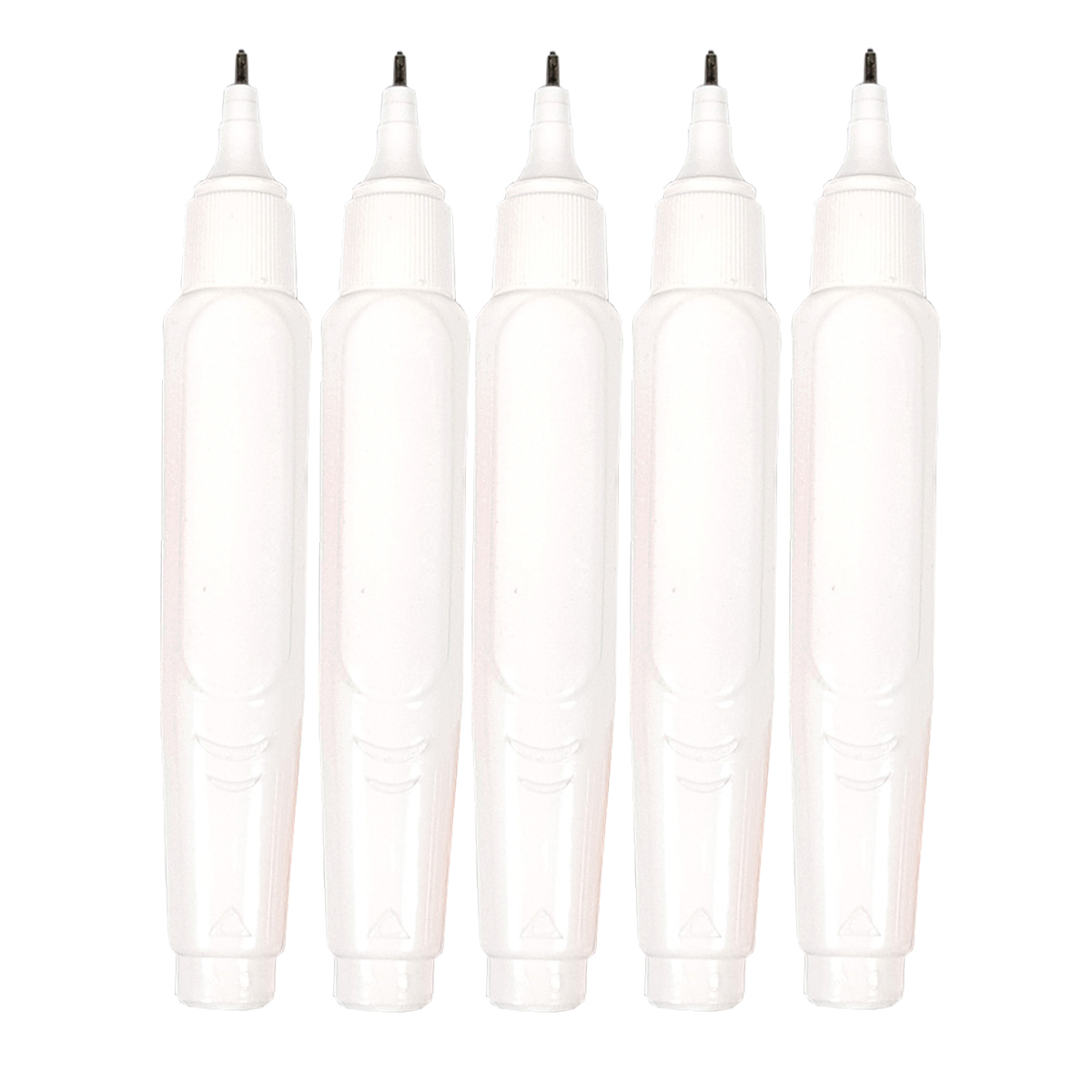 OTR "Correction Steel Tip" Long Version Marker (1mm) White - 5er Set