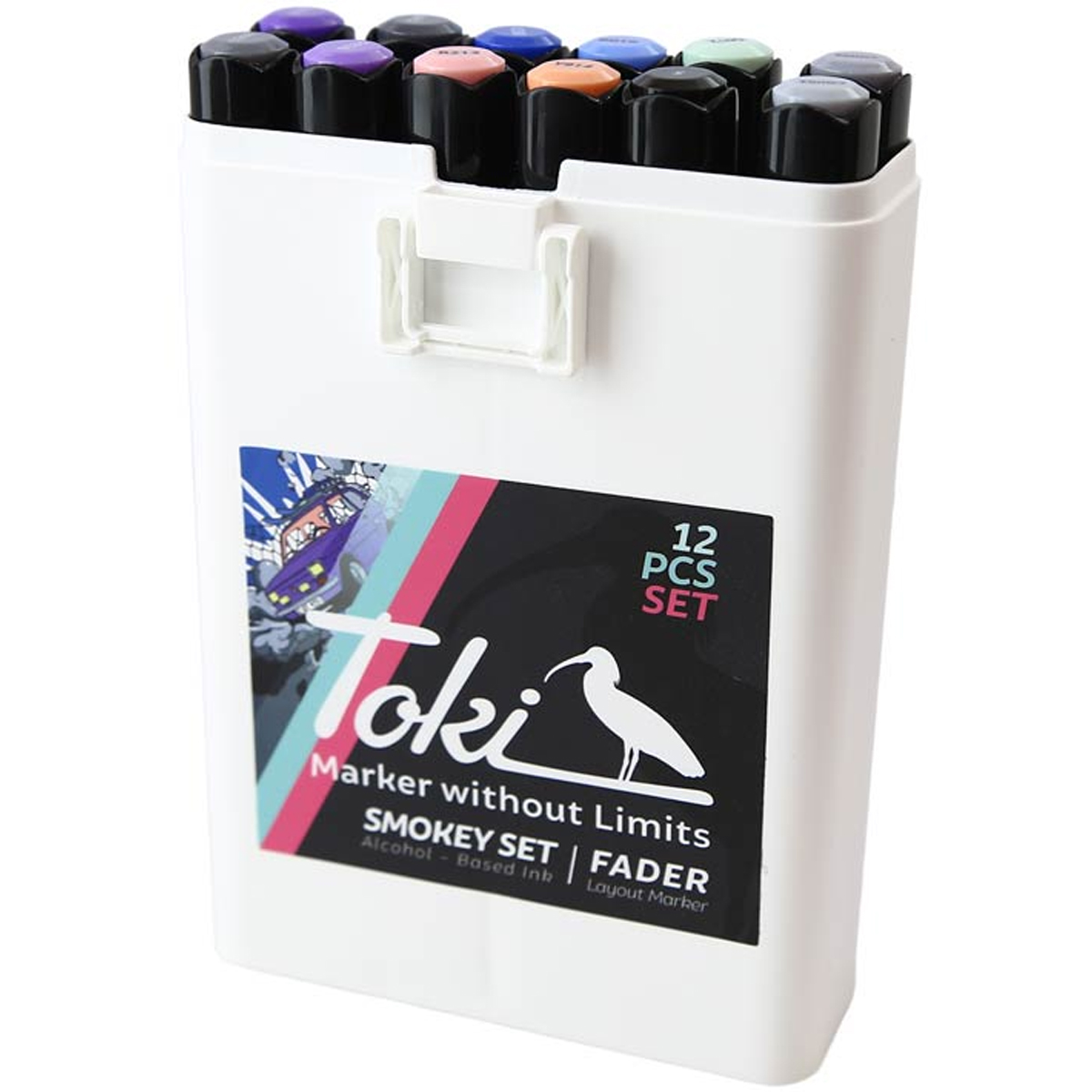 Toki "Fader" Layout Marker 12er Set Smokey