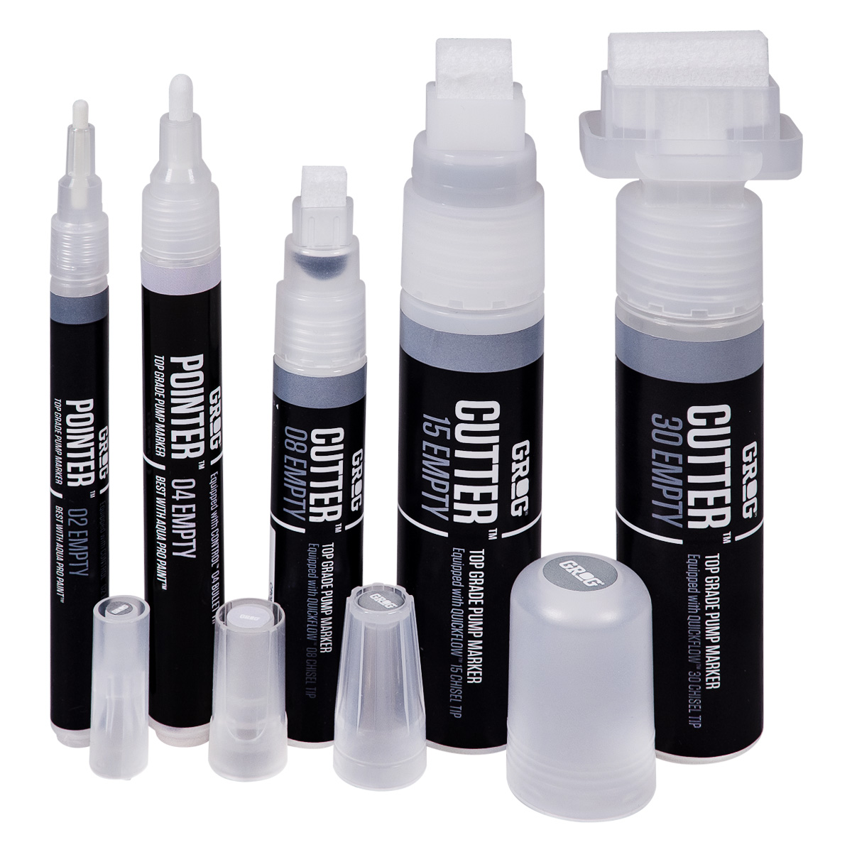 Grog "Empty Pumpmarker 5er Set"