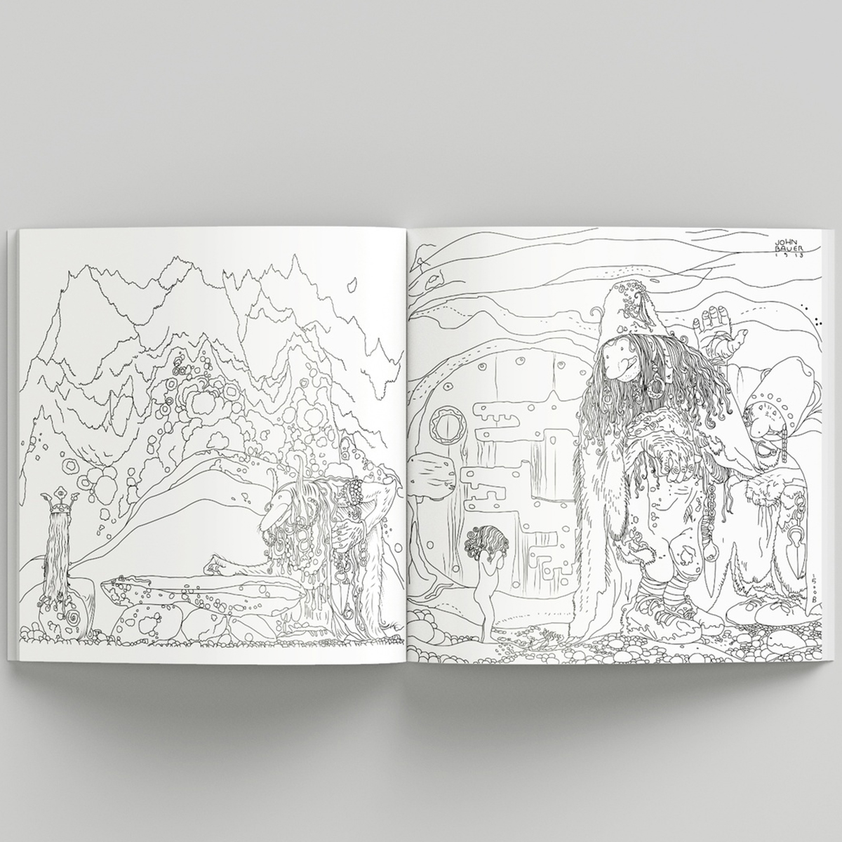 Ausmalbuch "Fantasy Forest - John Bauer´s World of Fairies and Trolls"