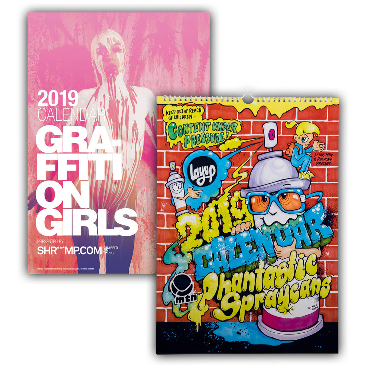 Kalender Bundle "Shriiimp & RosyOne - Phantastic Spraycans 2019"