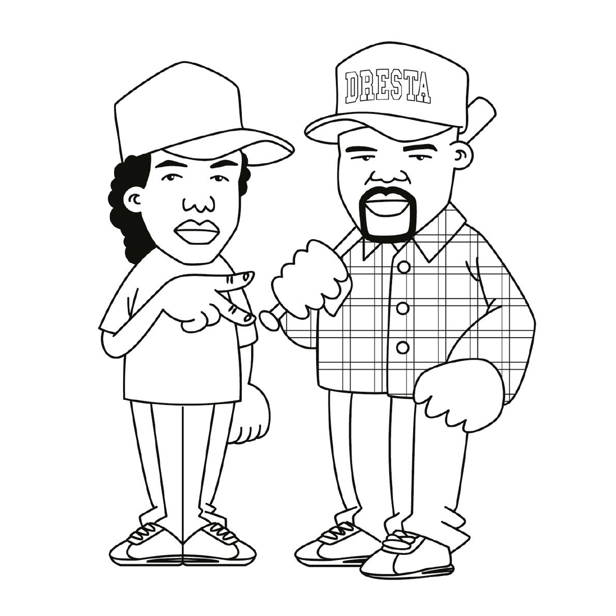 Coloring_WestCoast3 Ausmalbuch "Hip Hop Coloring Book" - West Coast Edition