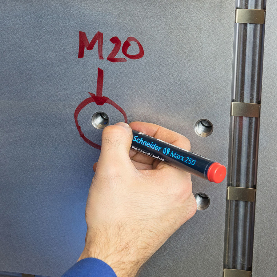 Schneider "Maxx 250" Permanent Marker Keilspitze (2-7mm) Black