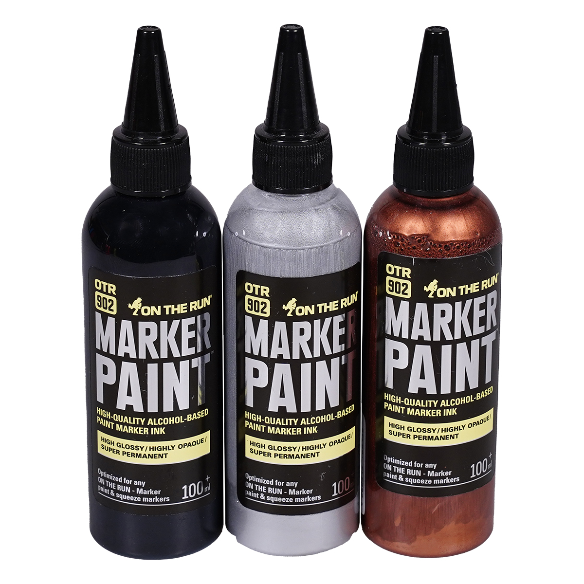 OTR.902 "Marker Paint 1+2 Black Metal Set" (3x100ml)