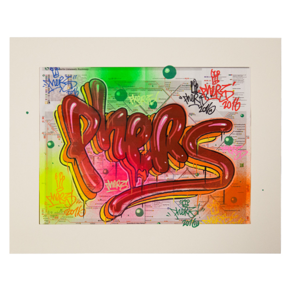 "Phers - Skizze XII (Original & in Passepartout)" 40x50cm