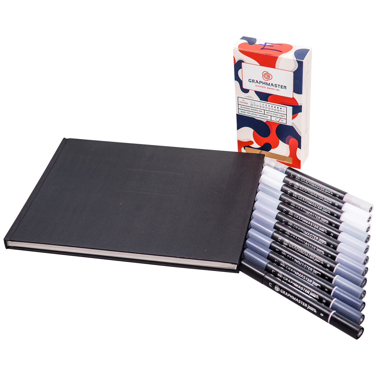 Graphmaster "Twin 12er Set E inkl. A4 Blackbook"