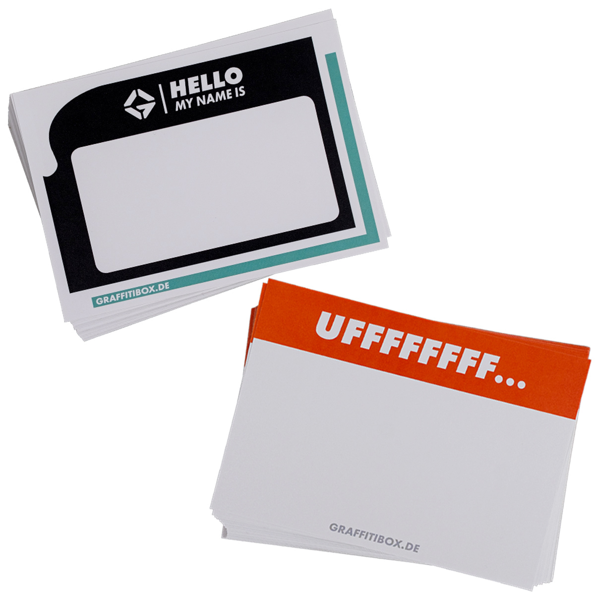 2er Stickerpack "Graffitibox Uffff & Abstract" (10x15cm)" (2x50 Stk.)