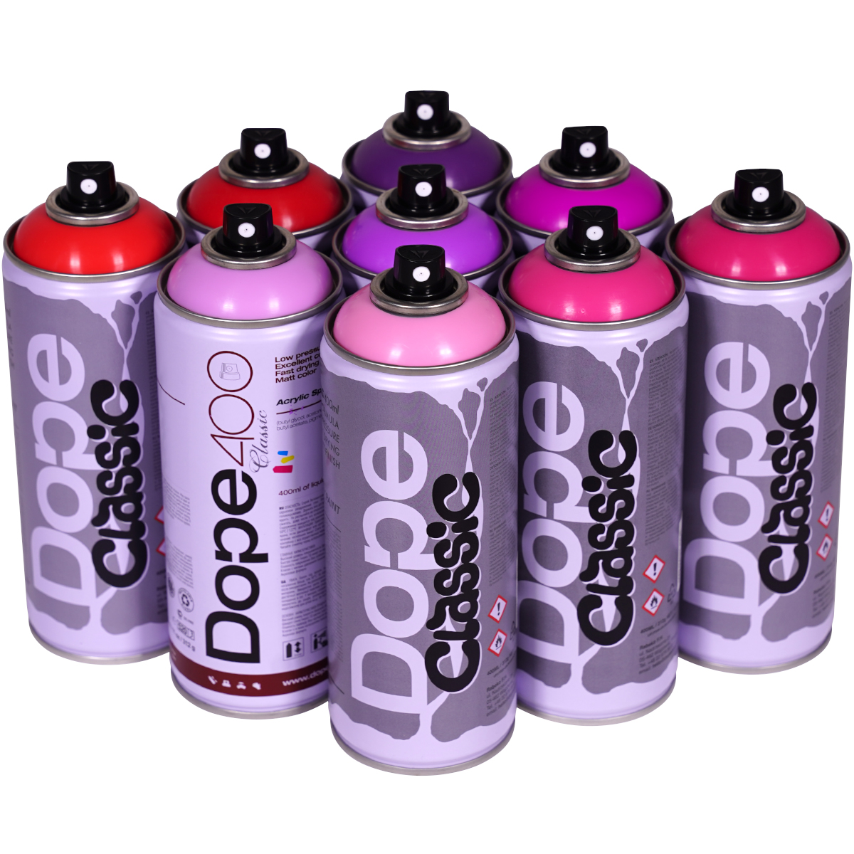 Dope "Classic Paint 9er Paint Box Cherry Pimp" (9x400ml)