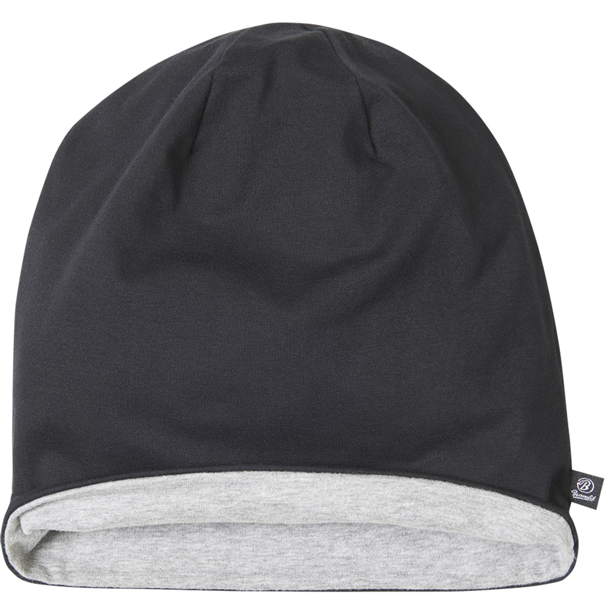 brandit_beanie_jerseycap_bicolor_black_lightgrey_1 Brandit "Jerseycap Bicolor Beanie" Black/Light Grey