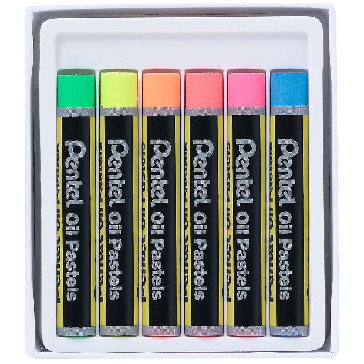 Pentel "Ölpastellkreiden" 6er Set Fluorescent
