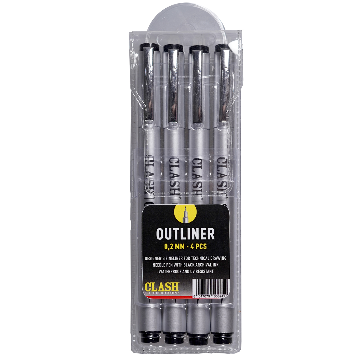Clash "Outliner" (0,2mm) - 4er Etui