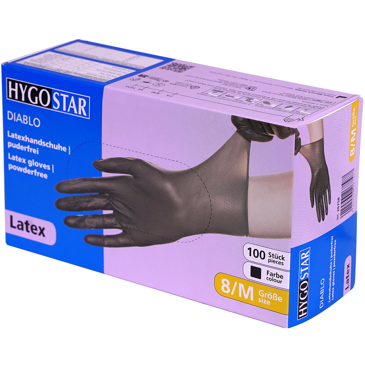 Hygostar Handschuhe "Diablo" Black (100er Pack)
