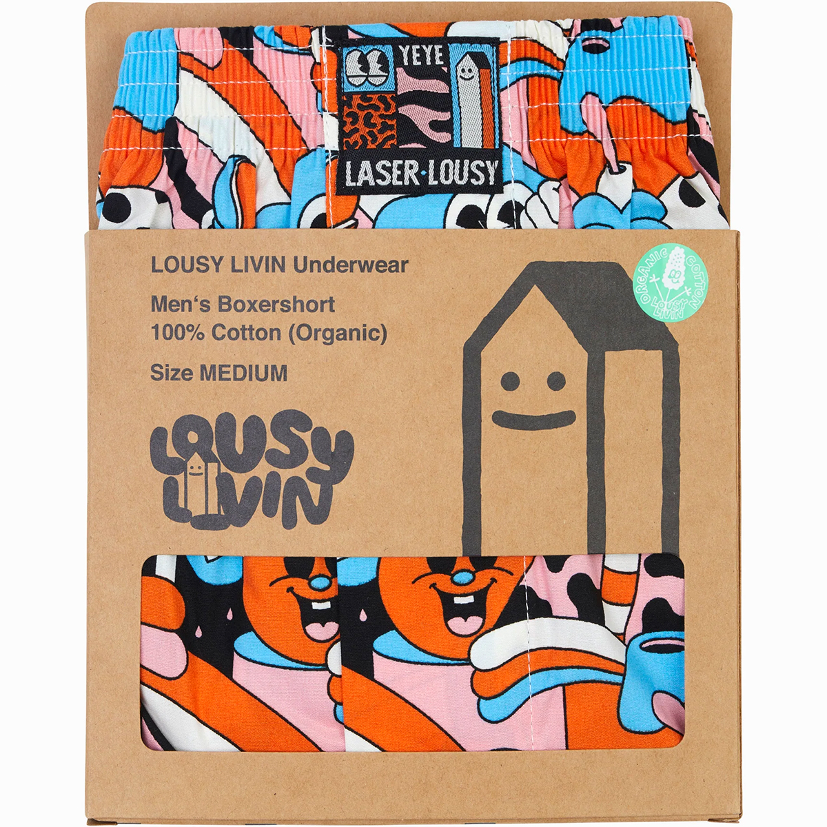 Lousy Livin Boxershorts "Laser Yeye" Peony