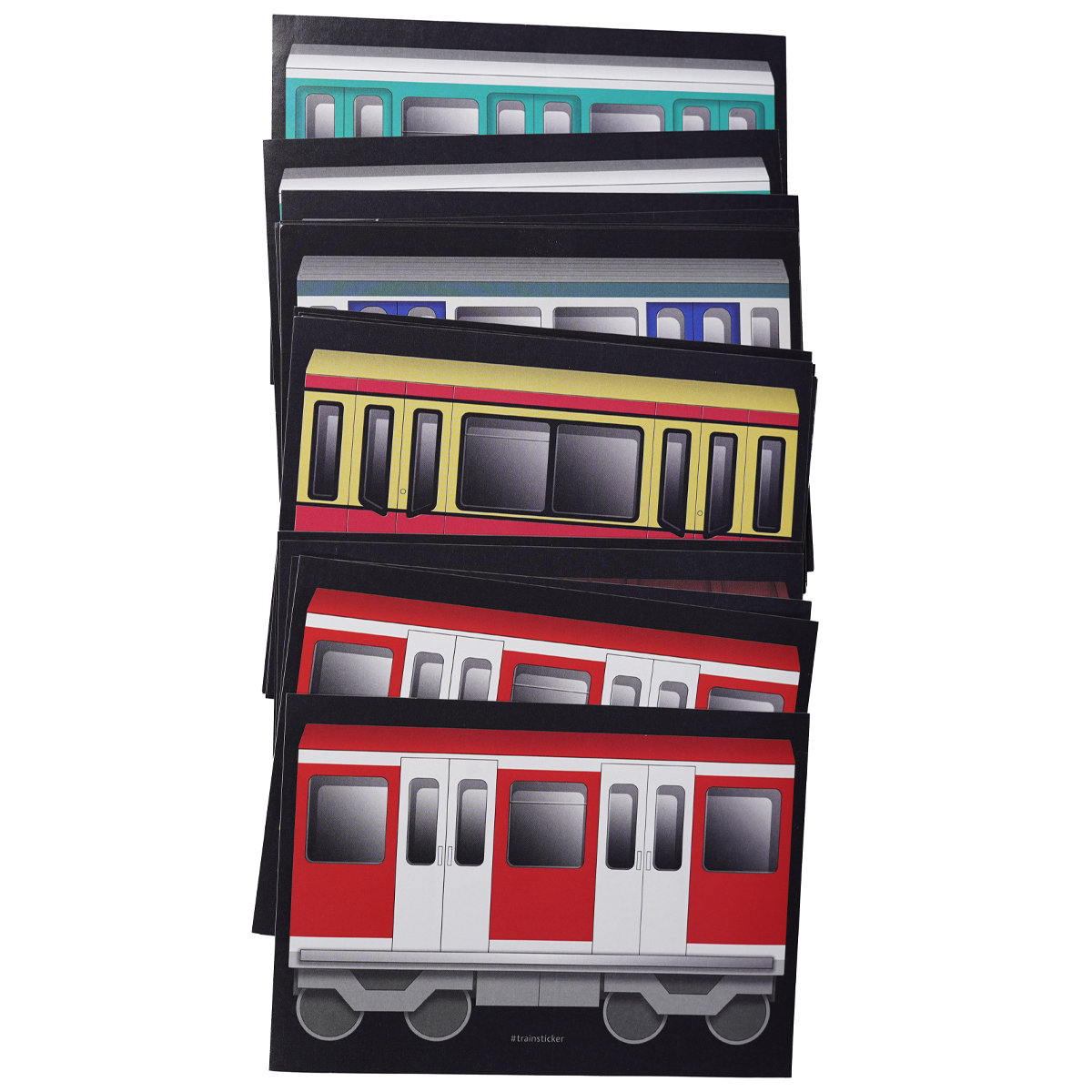 Underpressure "Train Sticker Medium A5" 12 Stk.