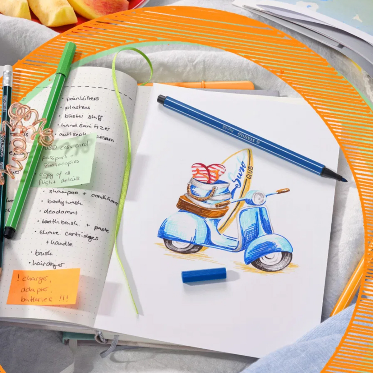 Stabilo "Premium-Filzstift Pen 68" (1,0mm) - 24er Set