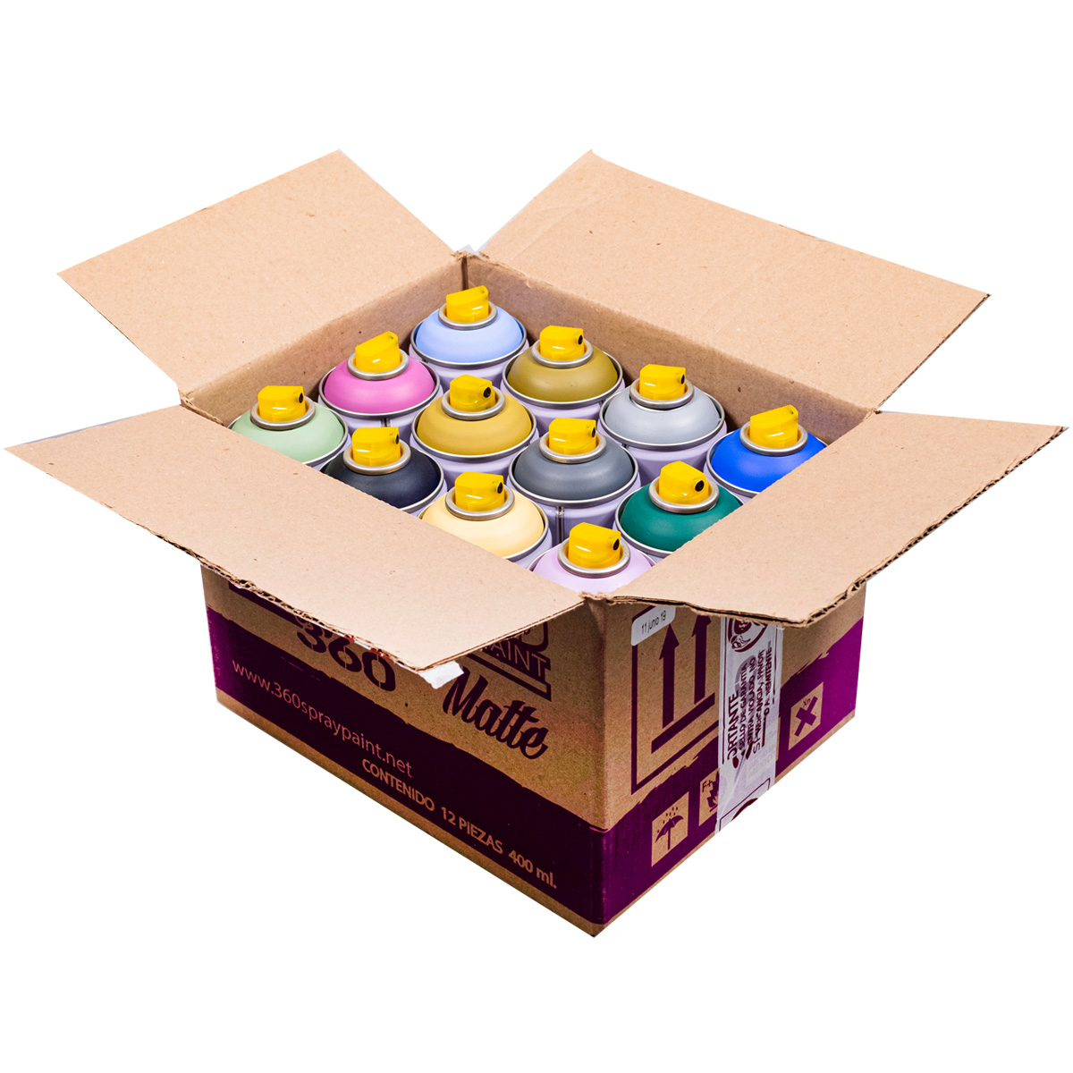 360 Spraypaint "Random Tone 12er Set" (12x400ml)