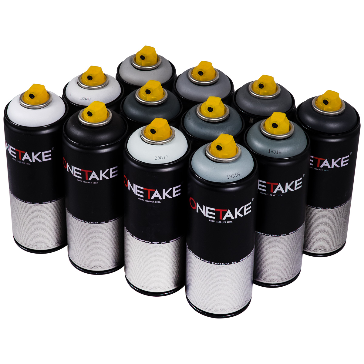 OneTake "12er Paint Box - Grey Tones" (12x400ml)