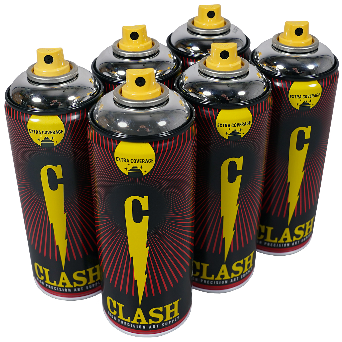 Clash Paint "Sixpack Chrome" (6x400ml)