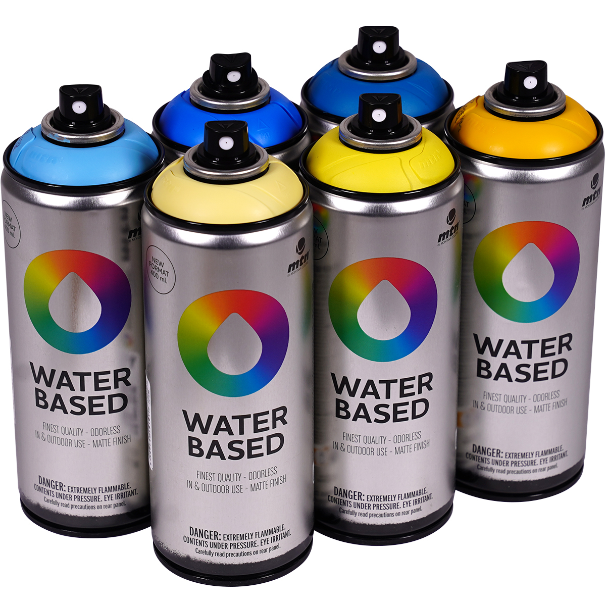 MTN Water Based "Sixpack Aquarius Tones" (6x400ml)