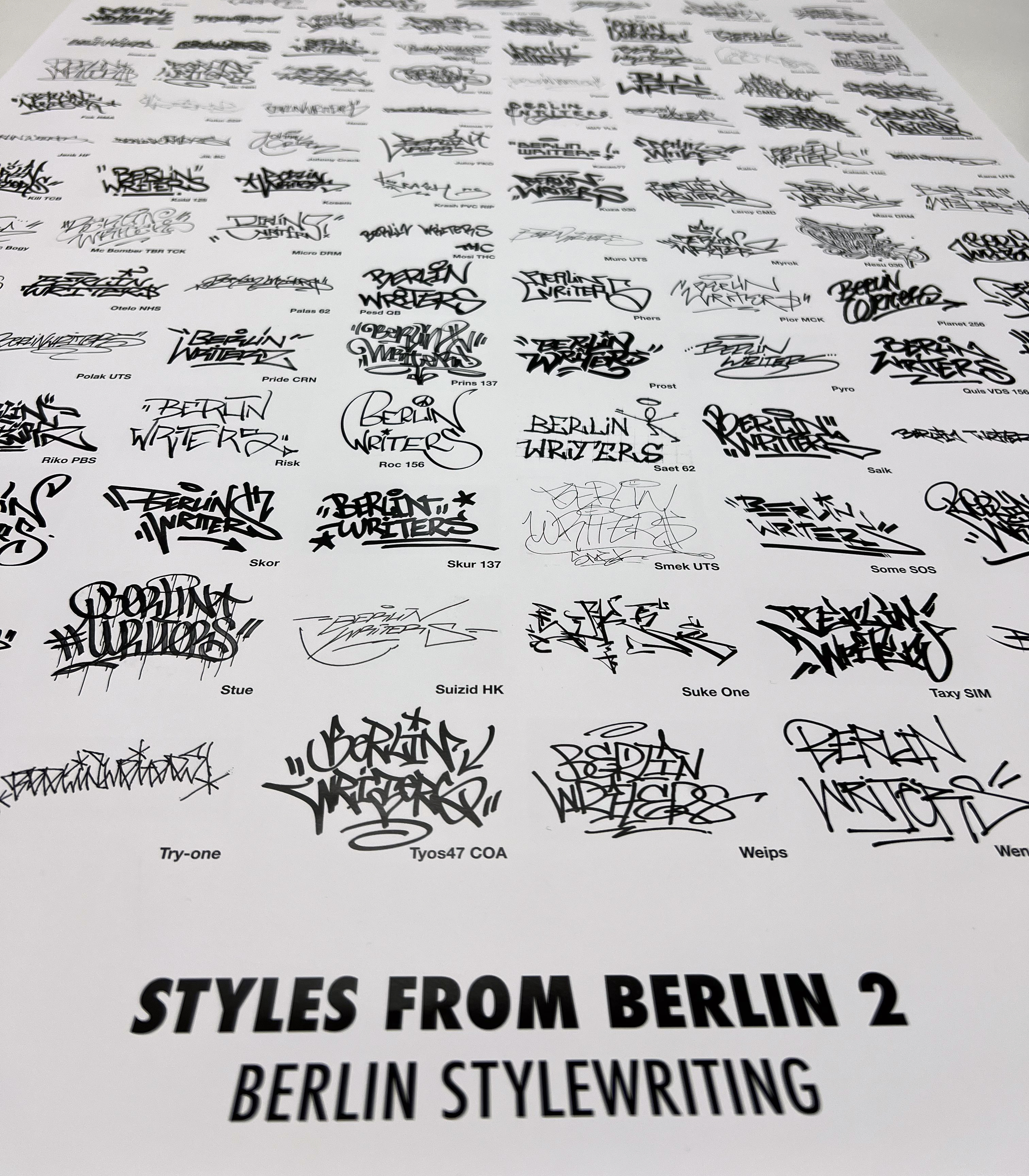 Berlin Stylewriting "Poster Styles from Berlin #2" DIN A1 - gerollt