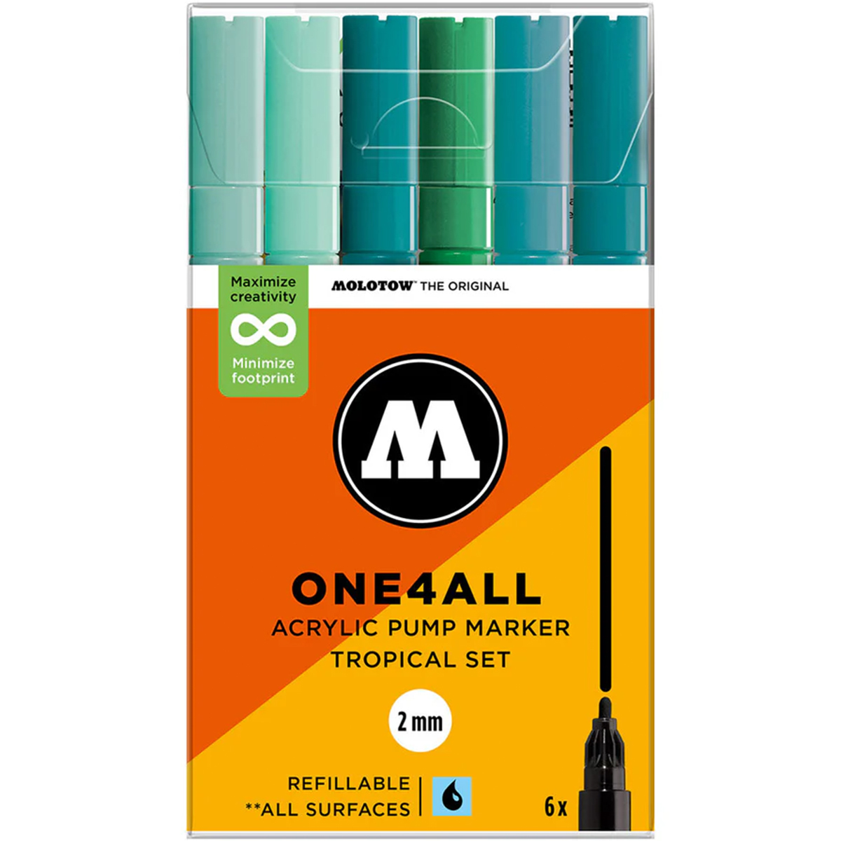 Molotow "127HS" One4all 6er Marker Set (2mm) - Tropical