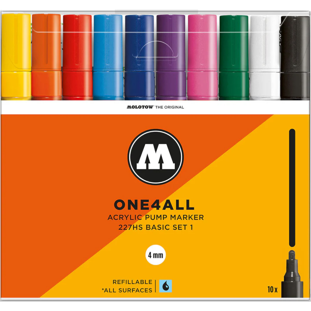 Molotow "227HS" One4all 10er Marker Set (4mm) - Basic 1