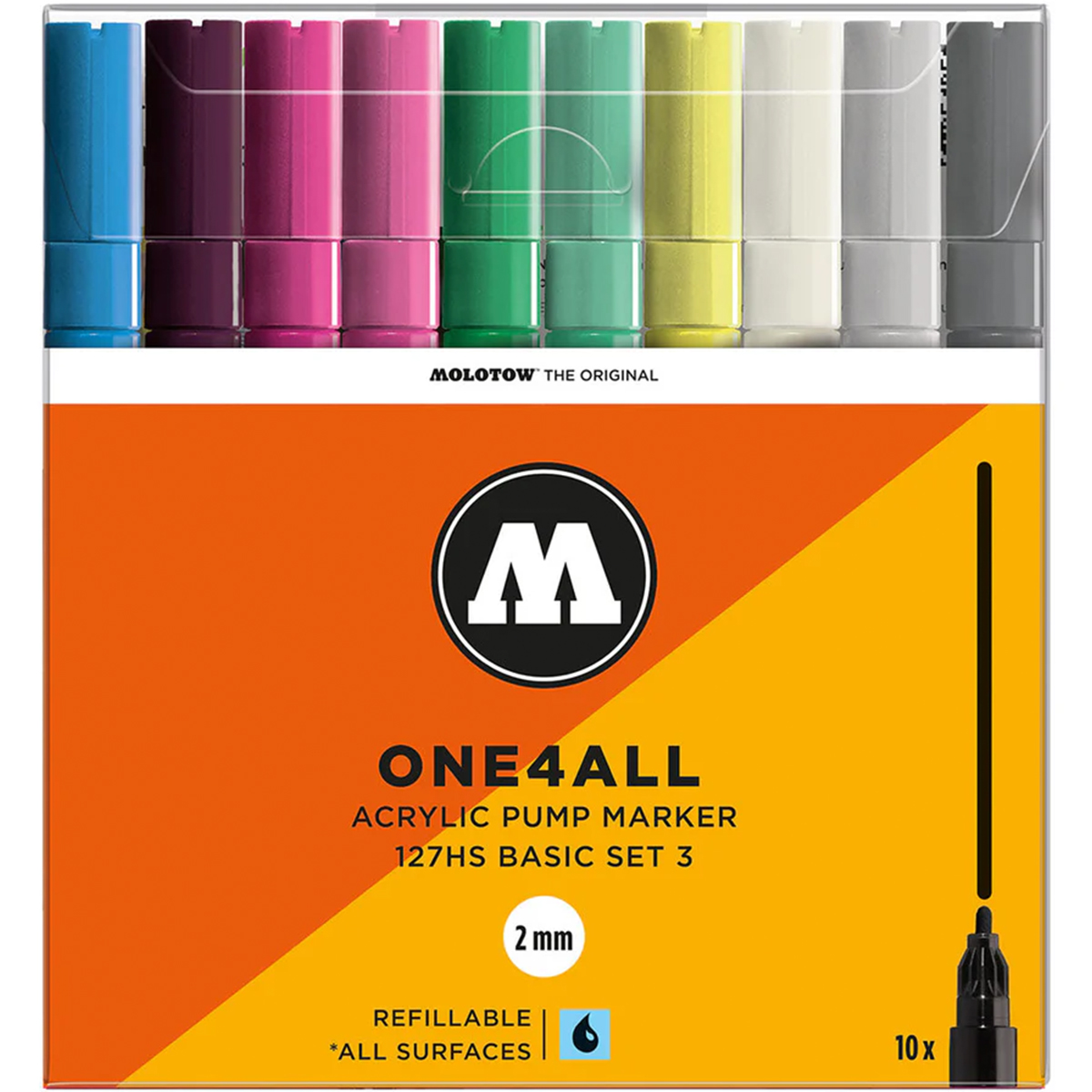 Molotow "127HS" One4all 10er Marker Set (2mm) - Basic 3