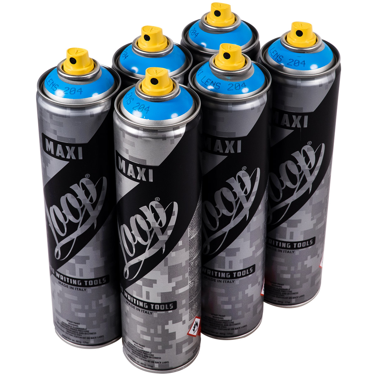 Loop Paint "Maxi One Color Sixpack - Lens LP-423" (6x600ml)