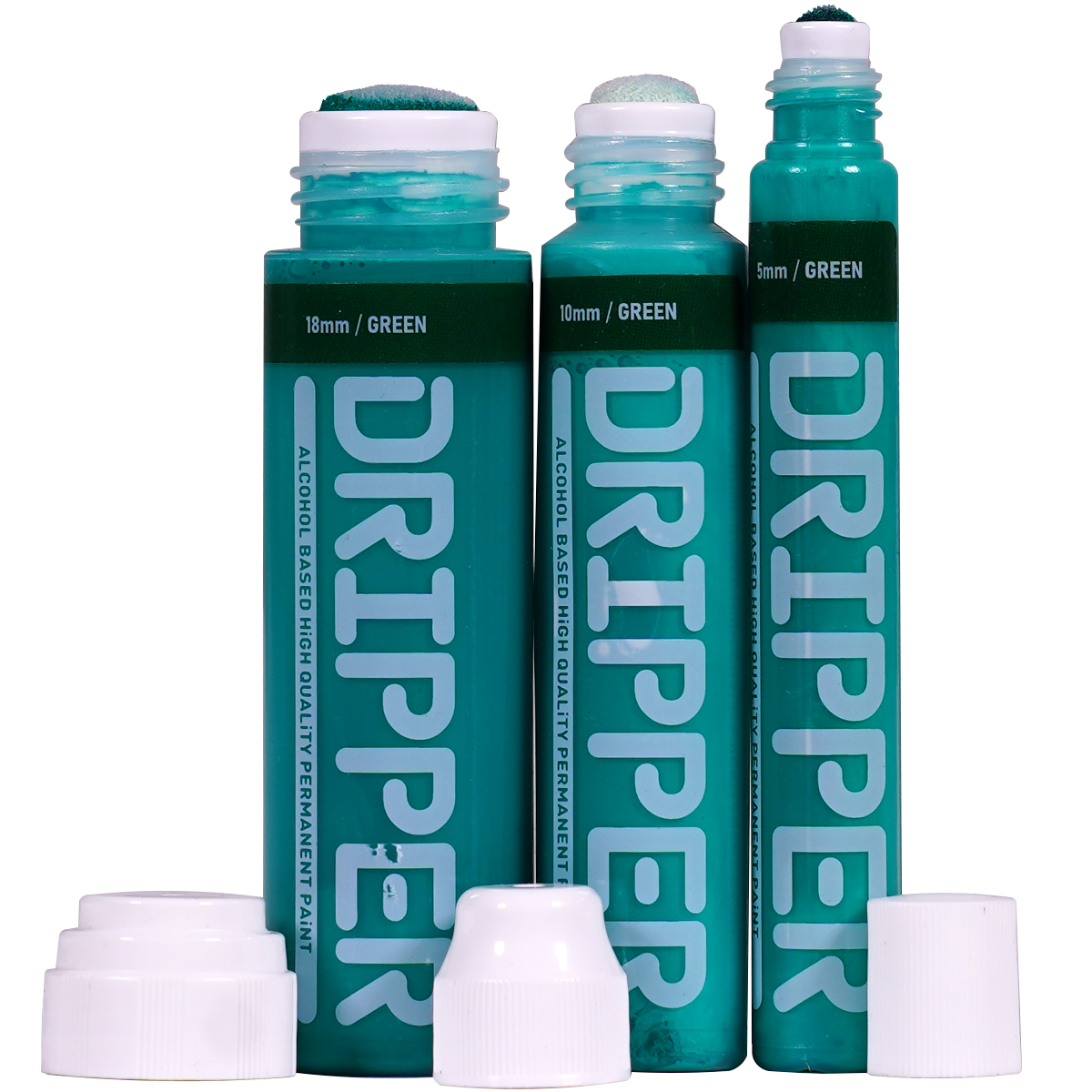Dope "Dripper Paint Squeeze Marker 3er Set" (5/10/18mm) Green