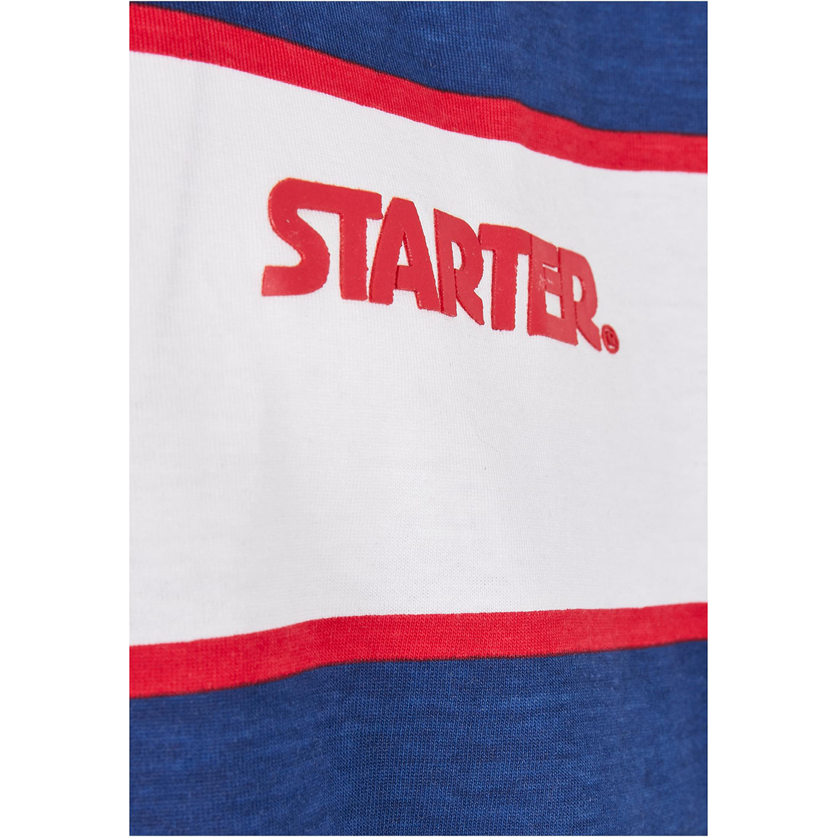 Starter T-Shirt "Logo Striped" White/Blue