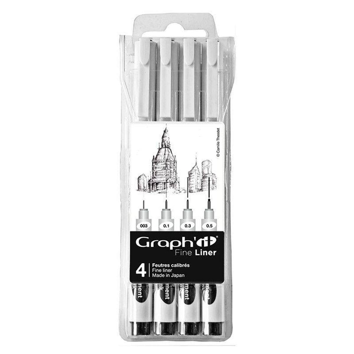 Graph It "Fineliner 4er Set" 4 Strichstärken