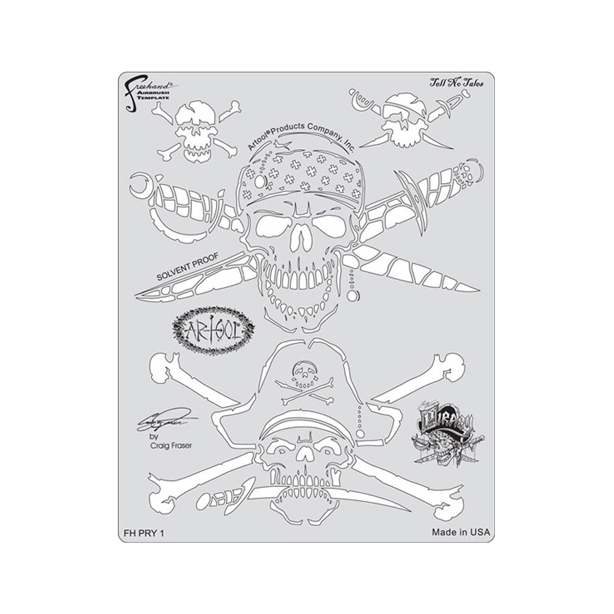 Artool Schablone FH PRY "Tell No Tales"